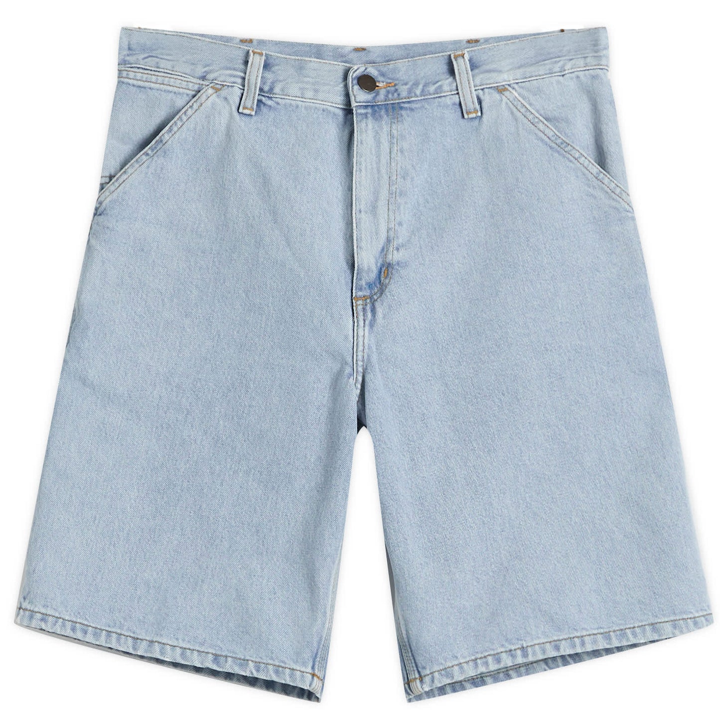 Denim Single Knee Shorts