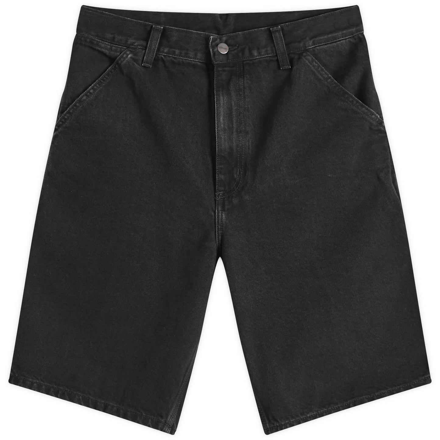 Denim Single Knee Shorts