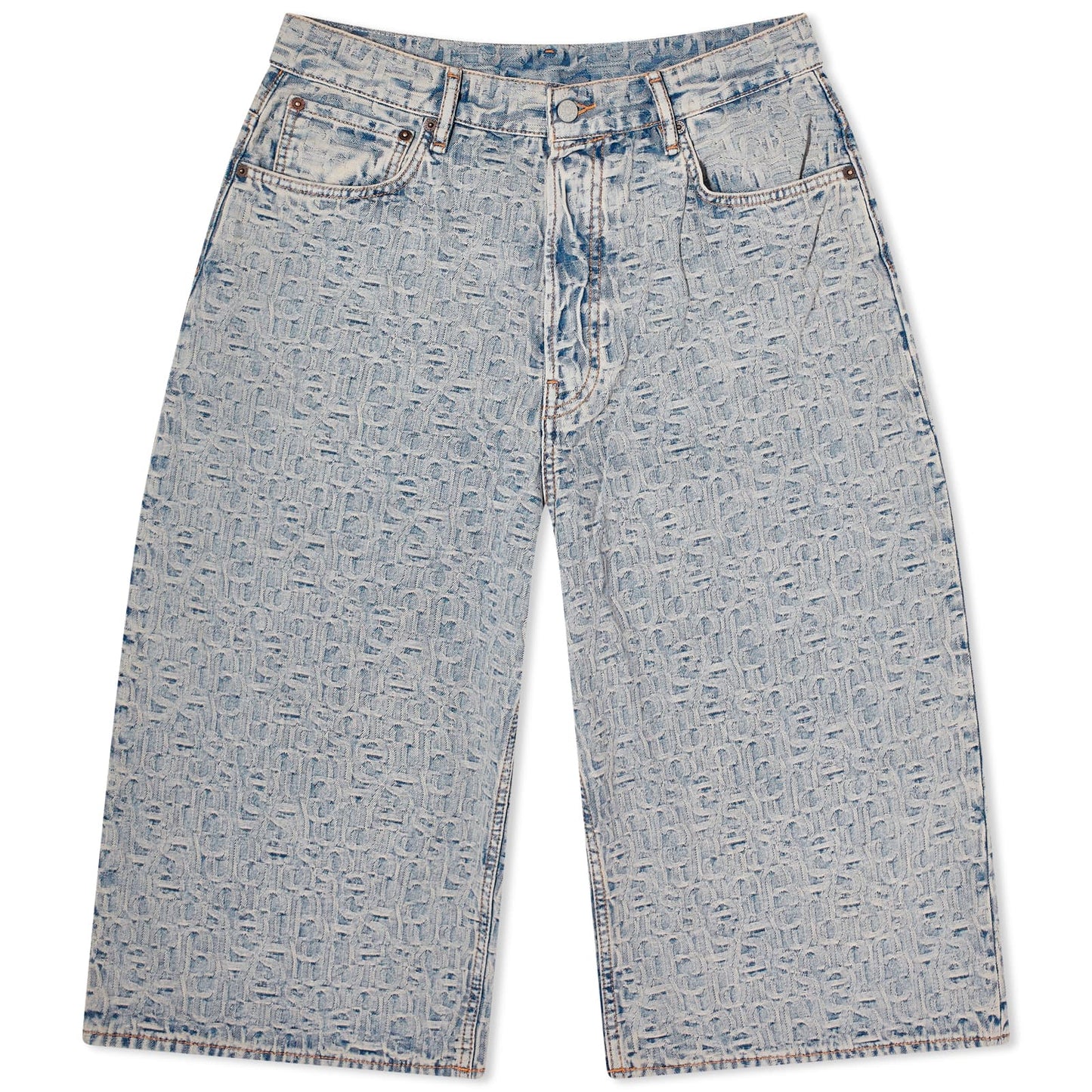 Rudda Denim Monogram Shorts