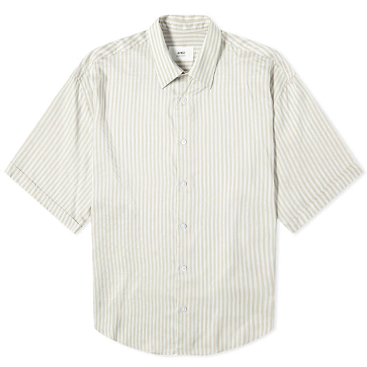 Boxy Short Sleeve Stripe Shirt