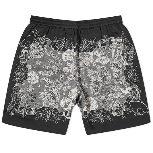 Rudent Building Print Shorts