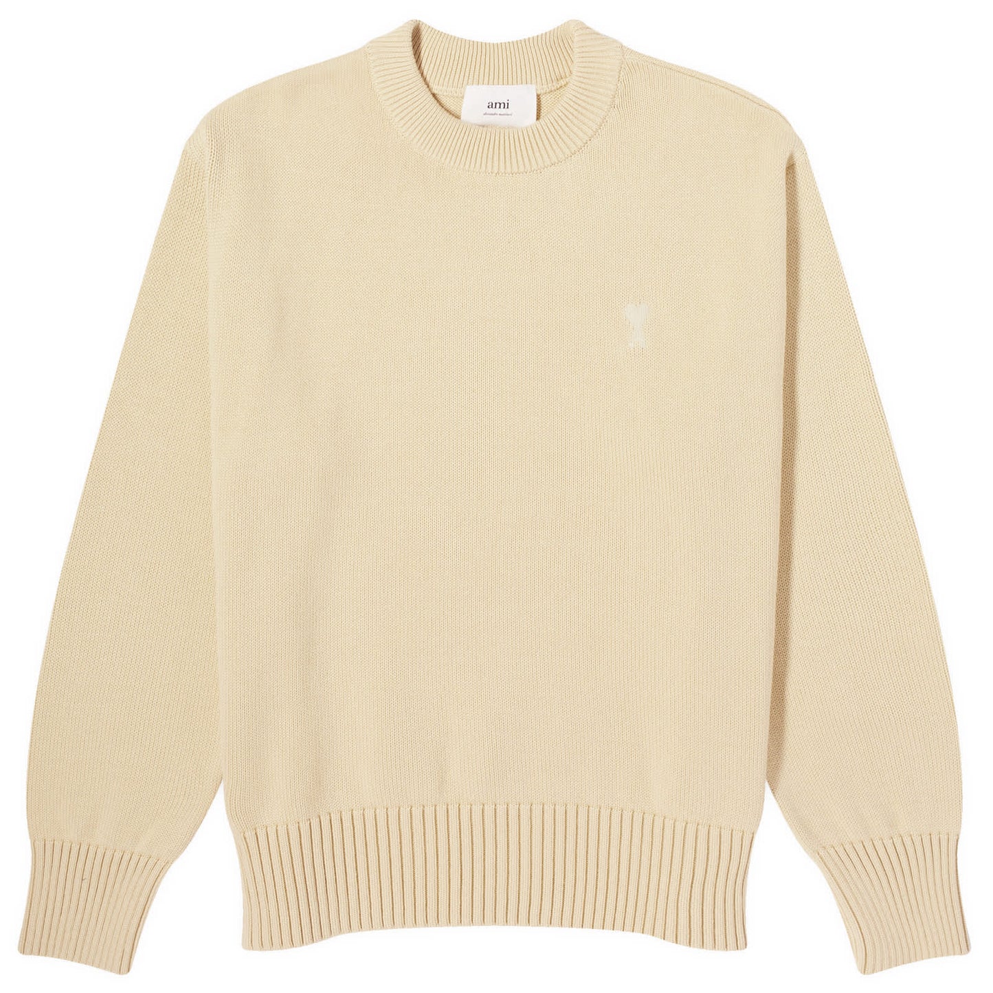 Tonal Heart Crew Neck Jumper