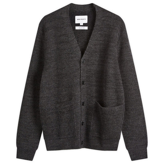 Loki Wool Rib Knit Cardigan