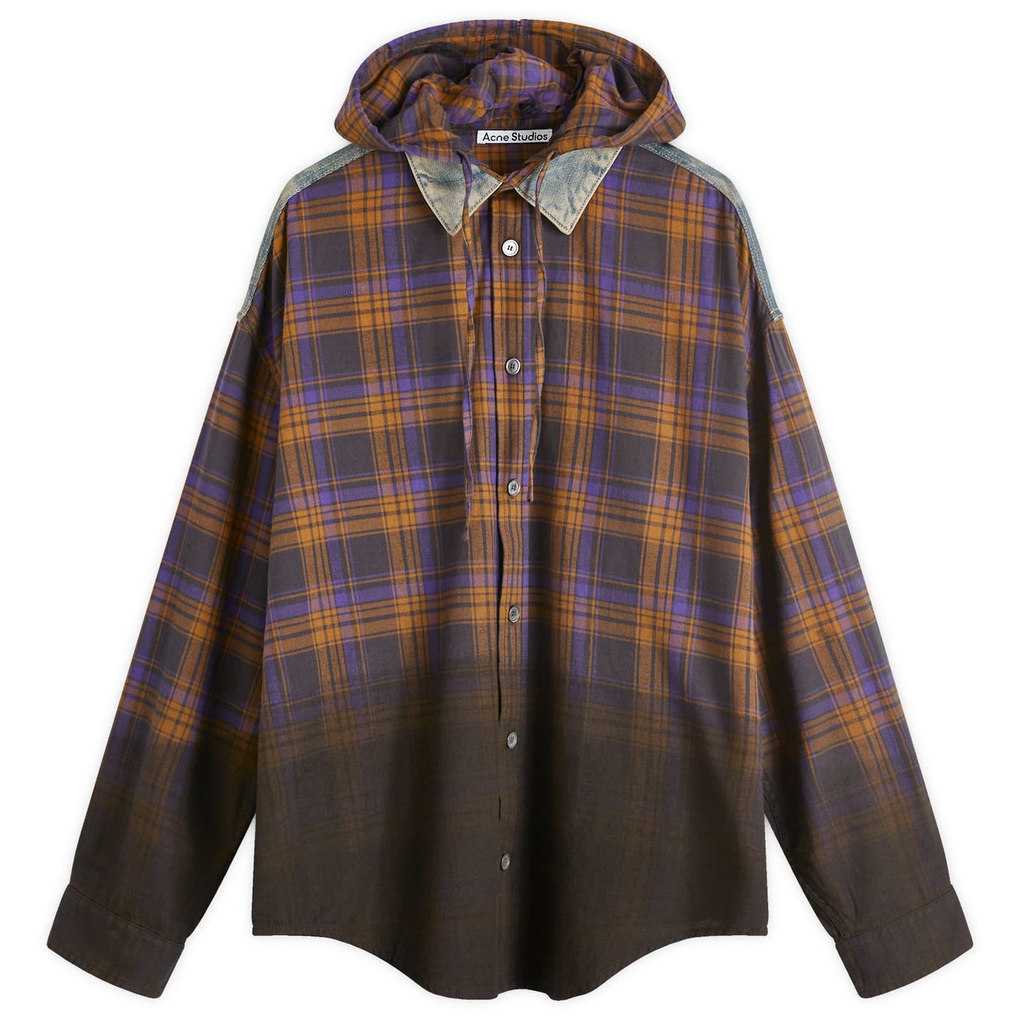 Saffia Washed Flannel Check Overshirt