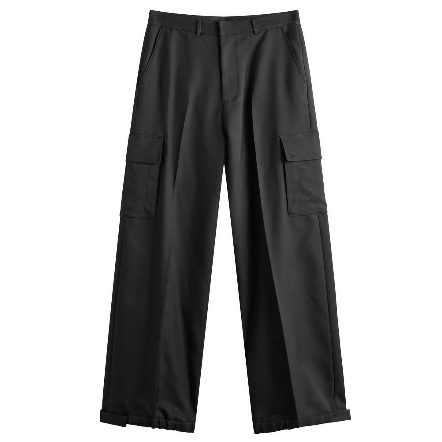 OW Embroidered Drill Cotton Cargo Pants