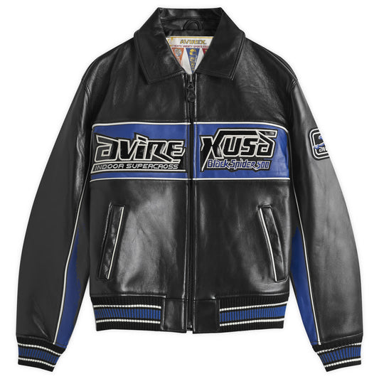 Black Spider Leather Jacket