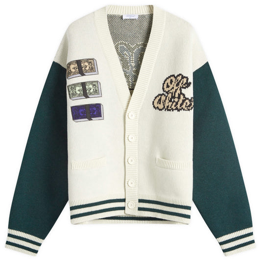 Crystal Cash Varsity Knitted Cardigan