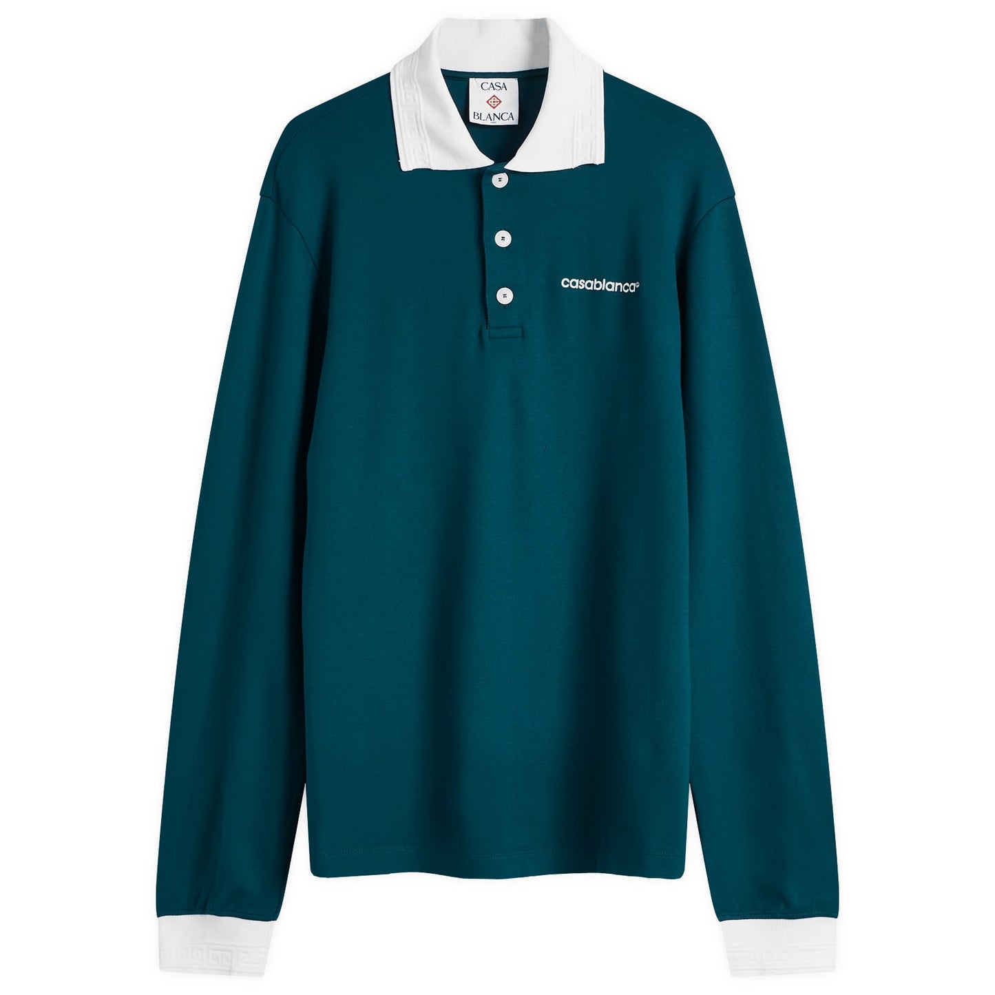 Logo Long Sleeve Polo Shirt