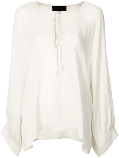 Floaty Tie Neck Blouse