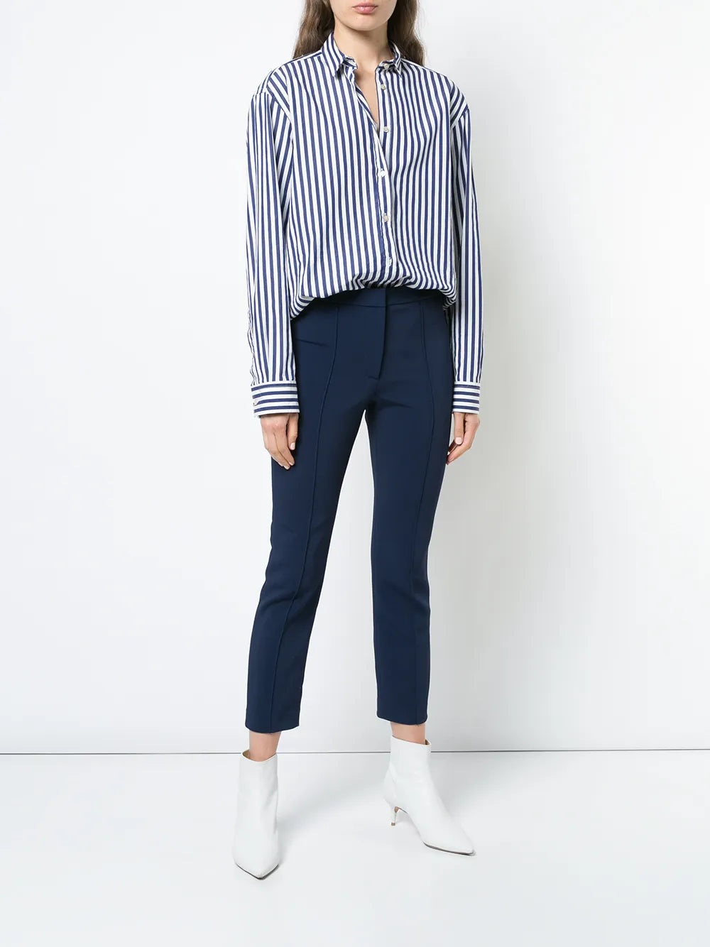 Pintuck Cigarette Trousers