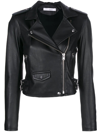 Cropped Biker Jacket