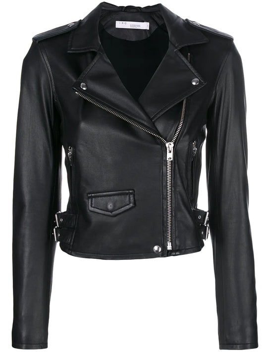 Cropped Biker Jacket