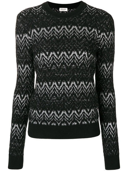 Lurex Intarsia Sweater