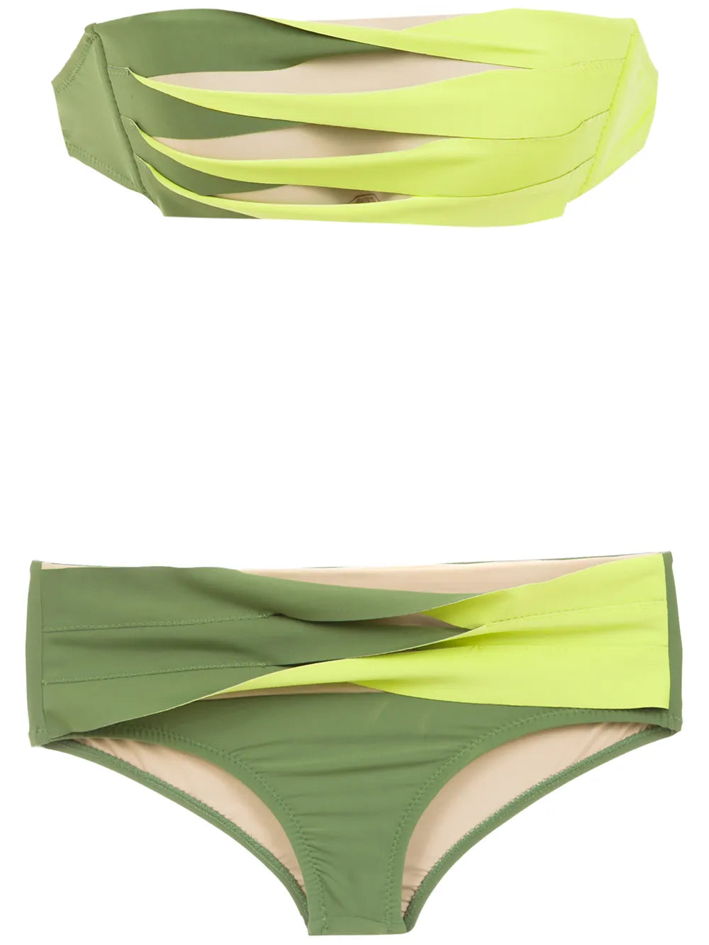 Panelled Bikini Set