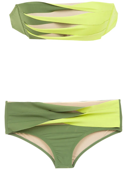 Panelled Bikini Set