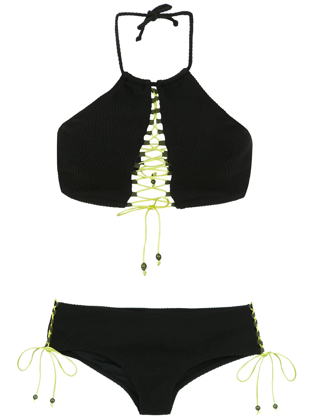 Lace Up Bikini Top