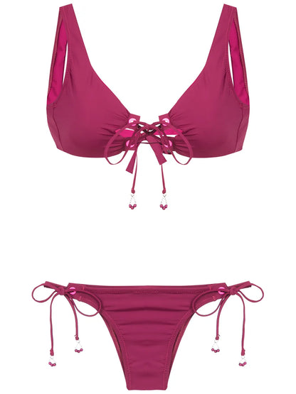 Lace Up Bikini