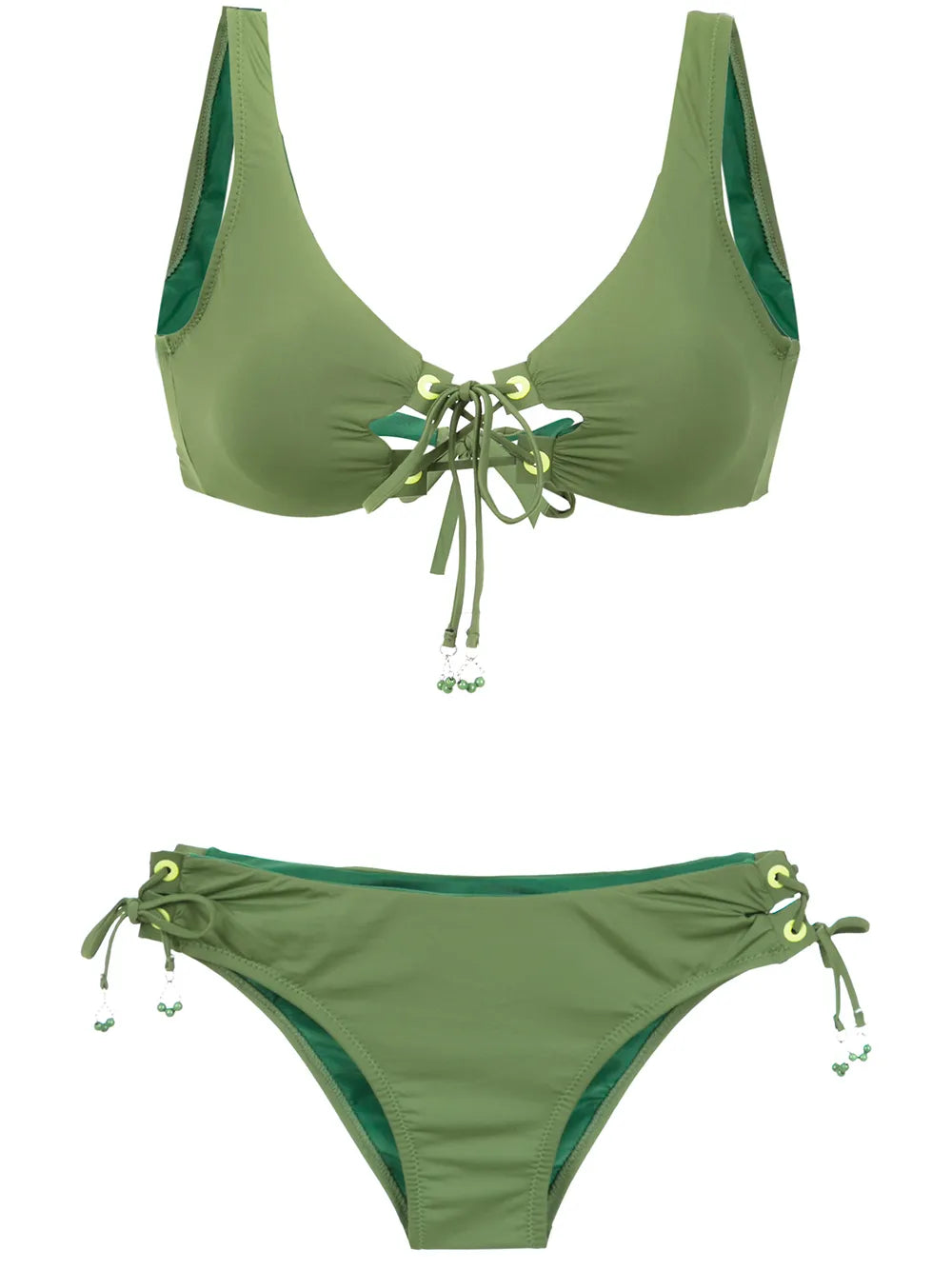Lace Up Bikini Set