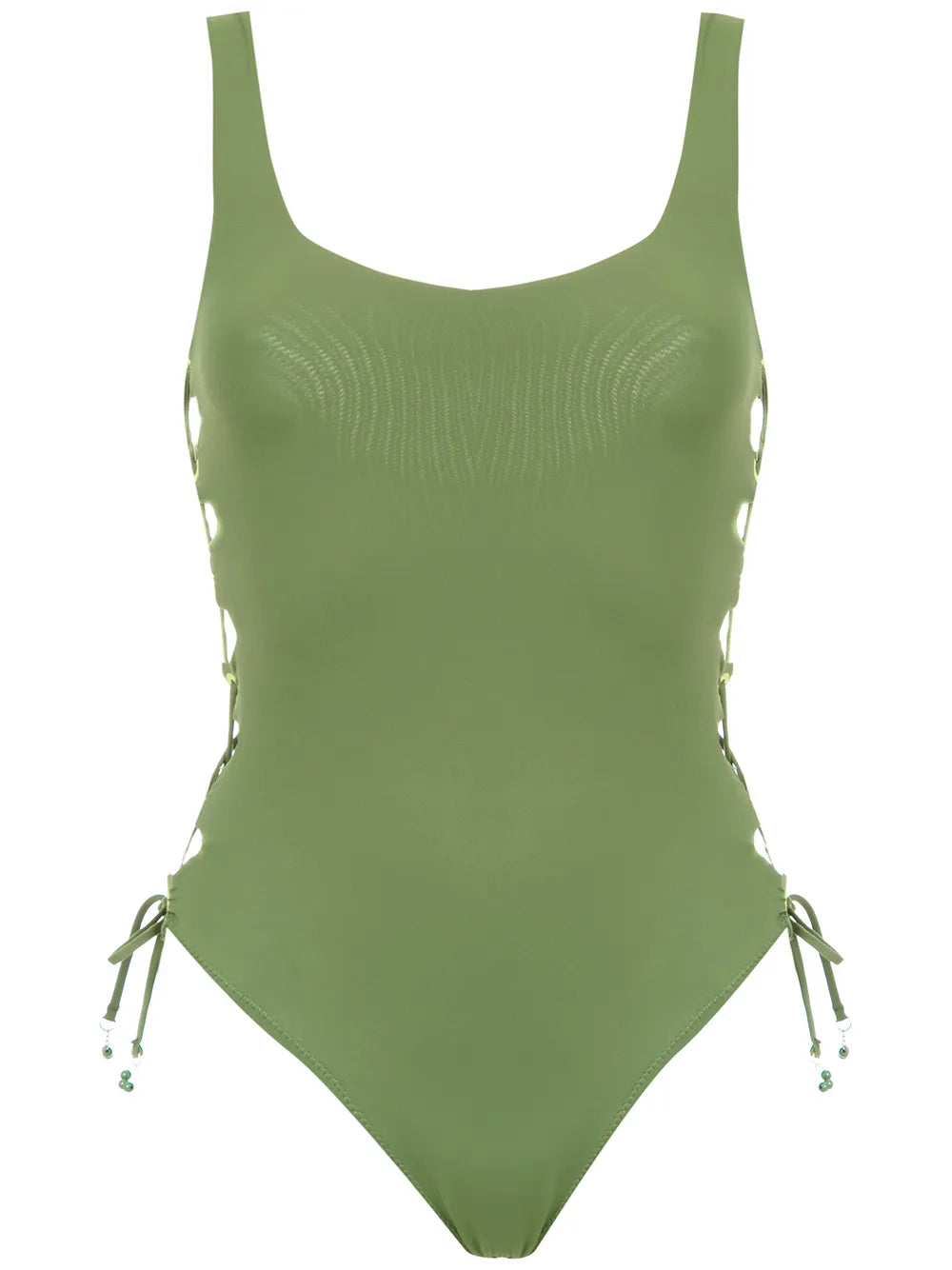 Lace Up Detail Swimsuit