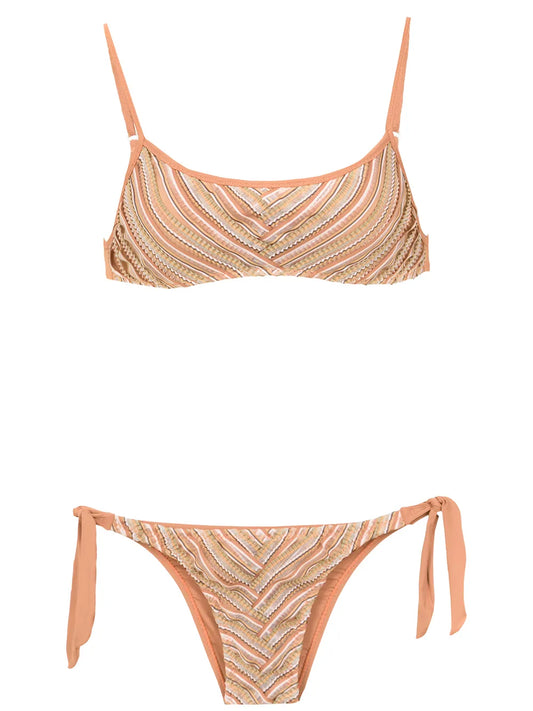 Printed Bikini Top