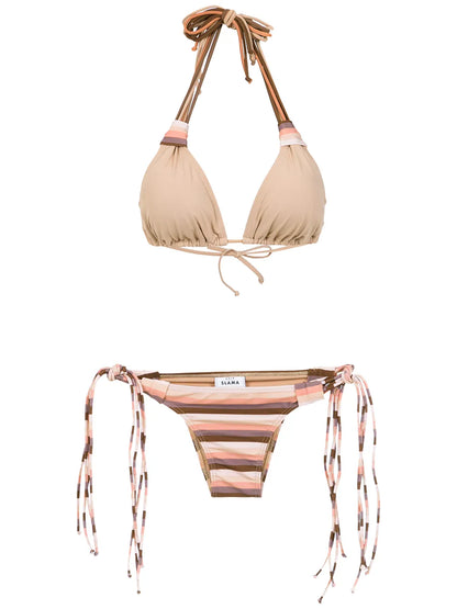 Striped Bikini Set