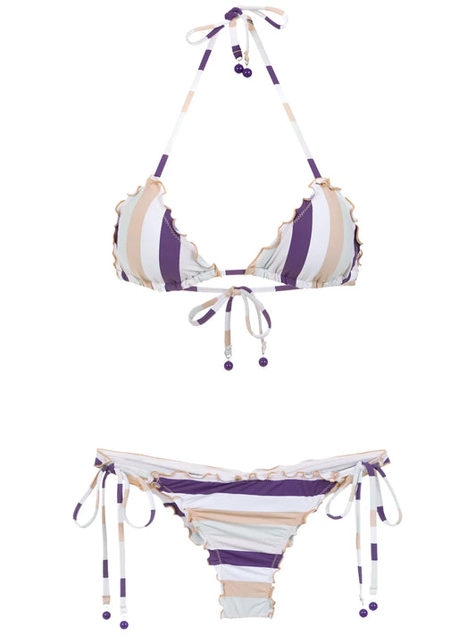 Striped Bikini Set