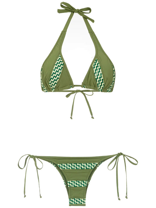 Panelled Bikini Set