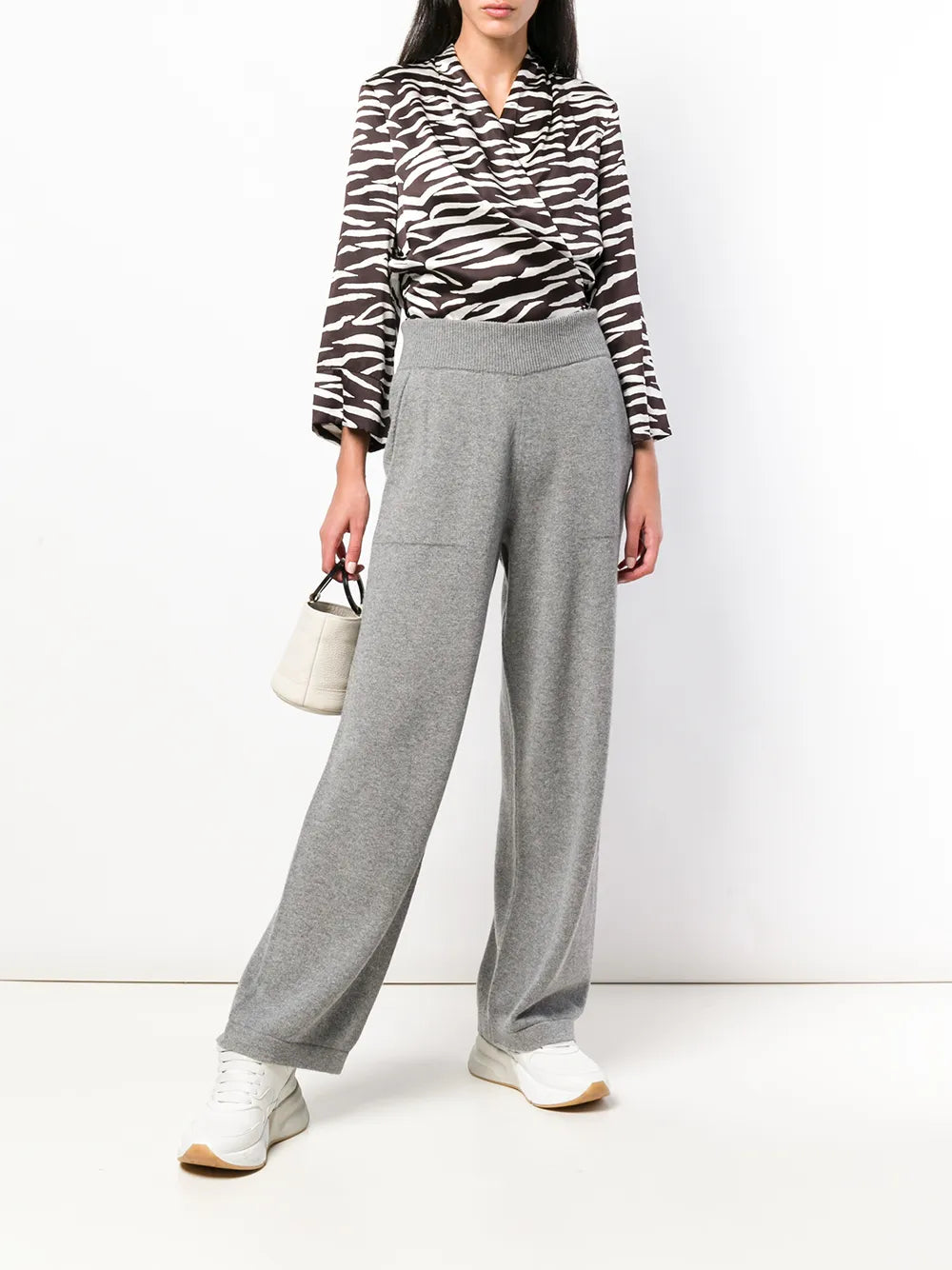 Flared Knitted Trousers