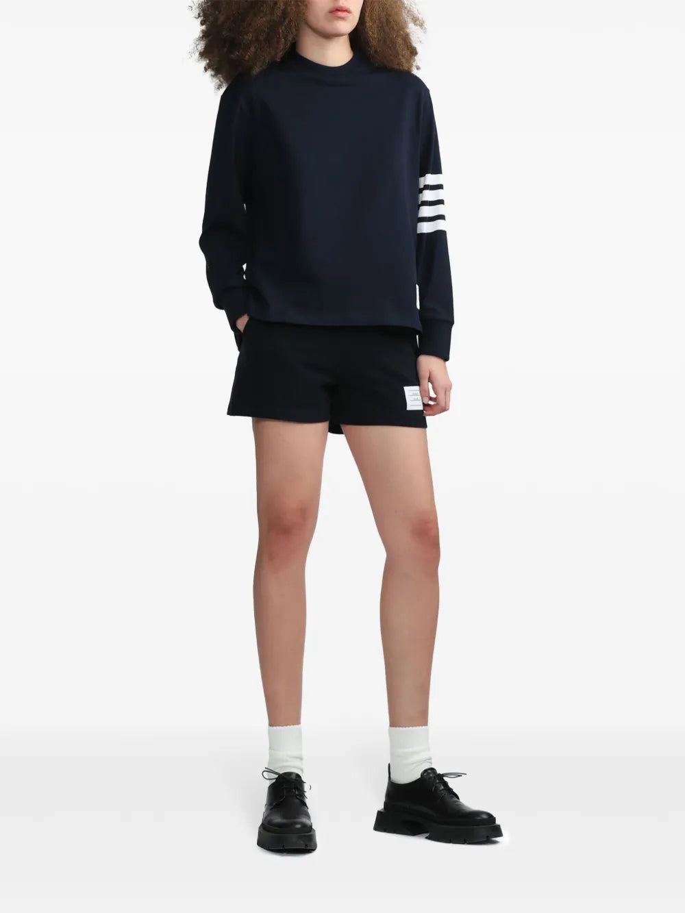 Stripe-Detail Piqué-Weave Shorts