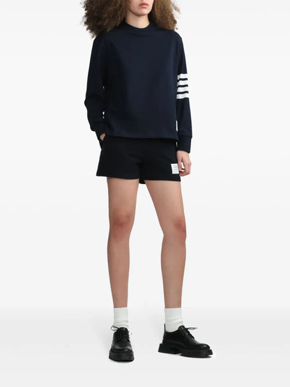 Stripe-Detail Piqué-Weave Shorts
