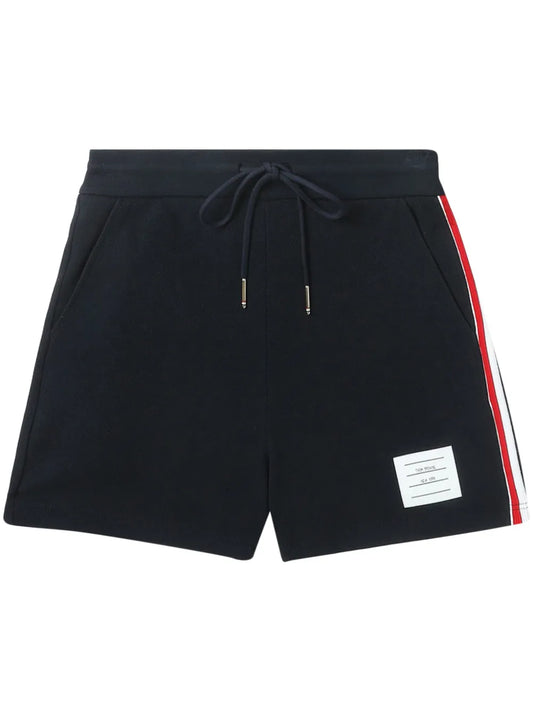 Stripe-Detail Piqué-Weave Shorts