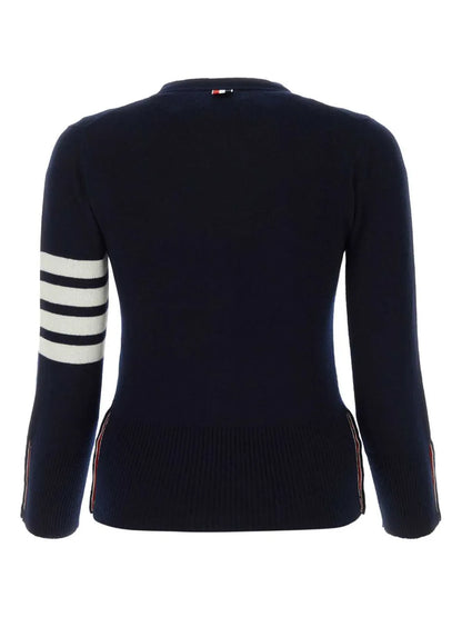 4-Bar Stripe Cashmere Cardigan