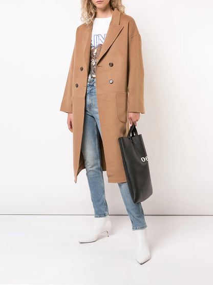 Dylan Belted Double-Breasted Coat