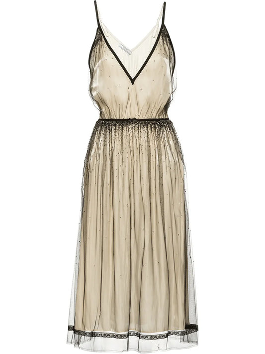 Embellished Tulle Dress