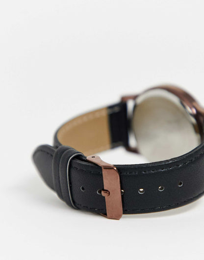 Faux Leather Watch