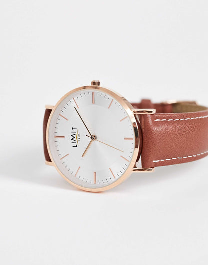 Faux Leather Watch