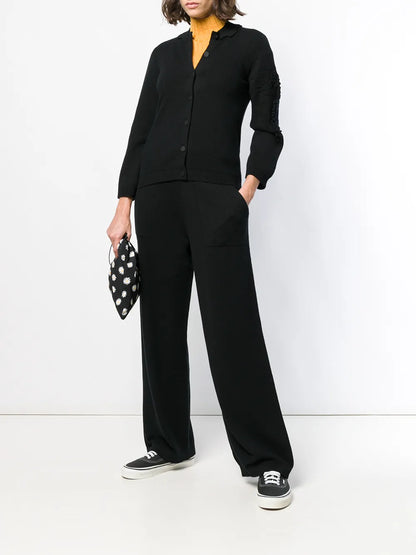 Knitted Flared Trousers