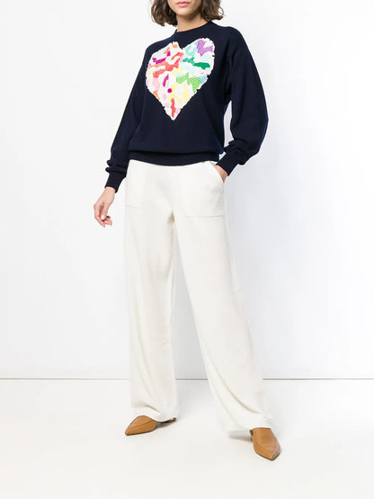 Flared Knitted Trousers