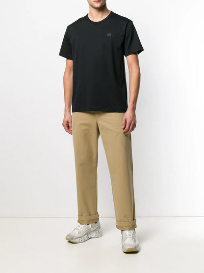 Face-Patch Crew Neck T-Shirt