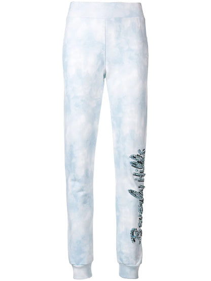 Beverly Hills Crystal Embellished Track Pants