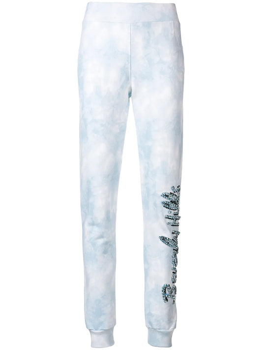 Beverly Hills Crystal Embellished Track Pants