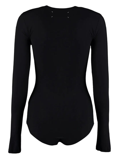 Round-Neck Jersey Bodysuit