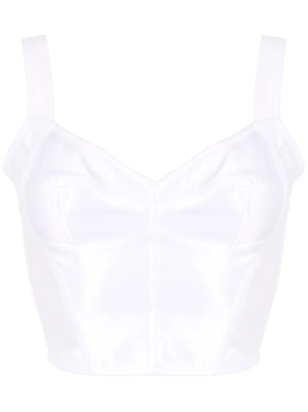 Lace-Trim Corset Top