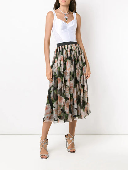 Lace-Trim Corset Top