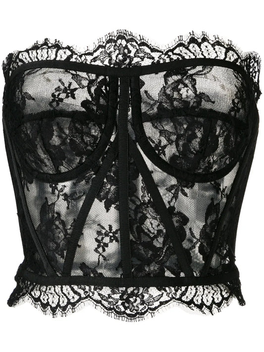 Lace Bustier Top