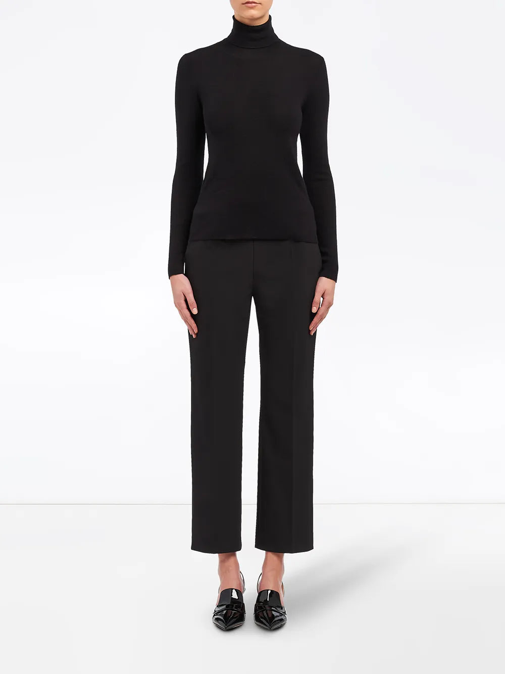 Roll-Neck Cashmere-Silk Jumper