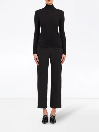 Roll-Neck Cashmere-Silk Jumper
