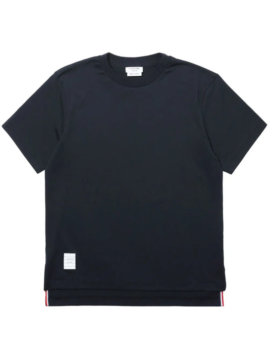 Slide Slits Relaxed Navy Tee