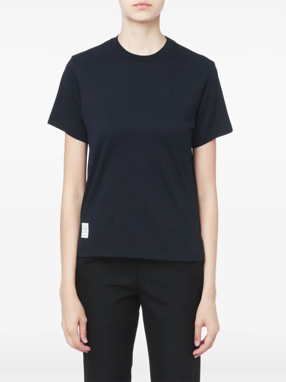 Slide Slits Relaxed Navy Tee