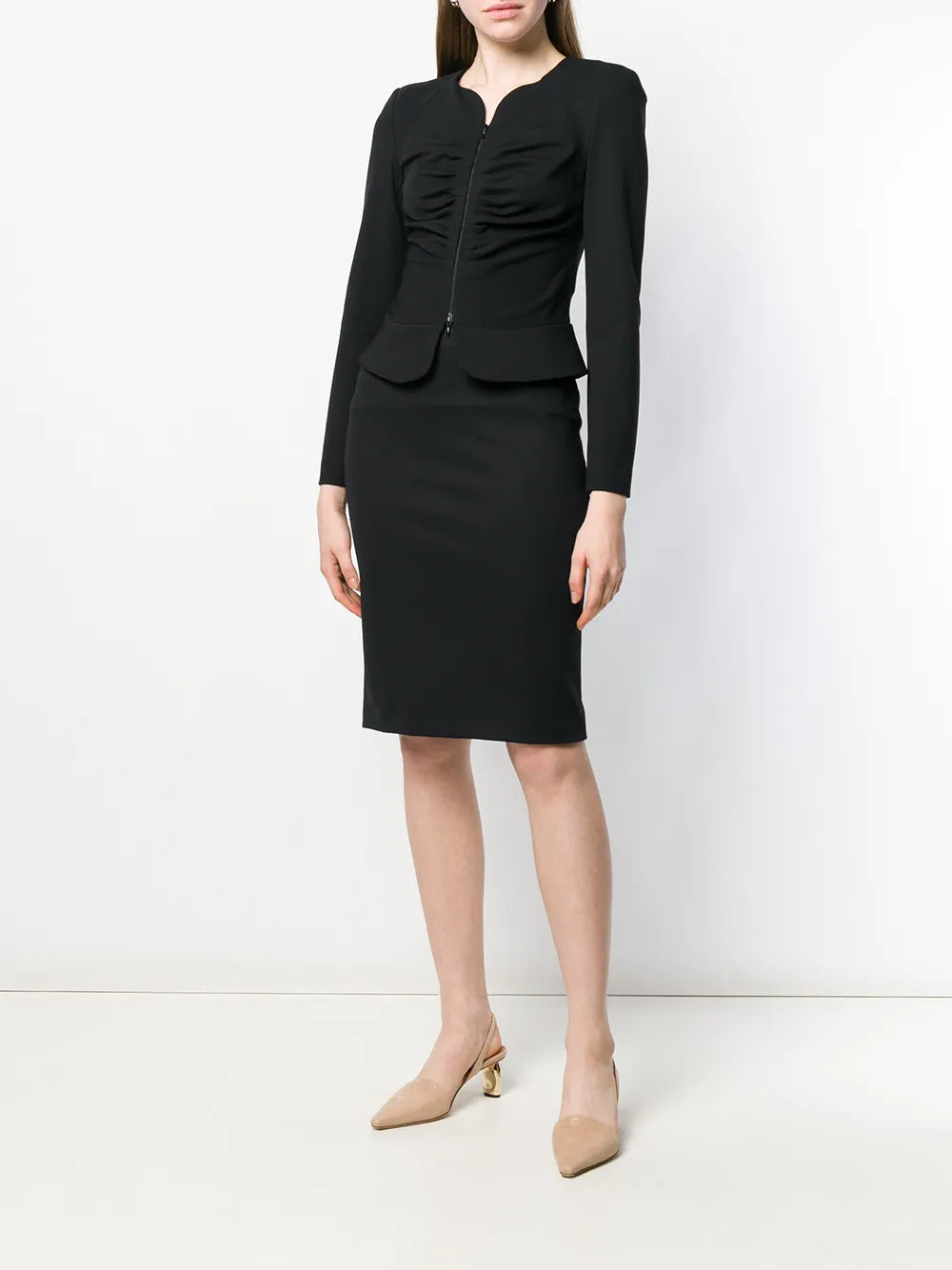 Milano-Stitch Pencil Skirt